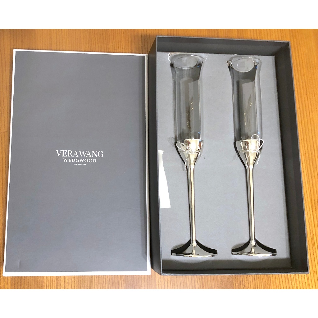 英國 Wedgwood x 王薇薇 Vera Wang 聯名 愛之結繩 香檳杯 紅酒杯 高腳杯 對杯 結婚禮物