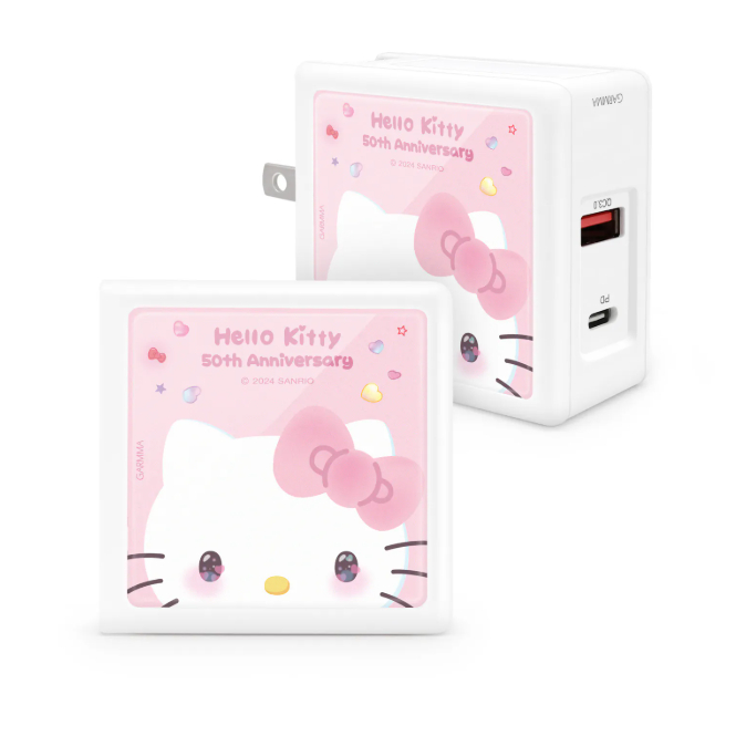 Hello Kitty 氮化鎵GaN 65W 多孔充電器 充電頭 豆腐頭 快充電源充電器 鑽石糖