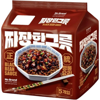 《番薯先生》韓國 No Brand 正統 炸醬麵 5包入 炸醬拉麵 韓國泡麵 NoBrand
