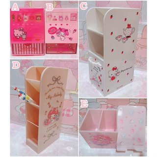 ♥小花花日本精品♥絕版現貨 Hello Kitty 美樂蒂 筆筒 桌上型收納盒 置物盒 文具盒 手機架~8