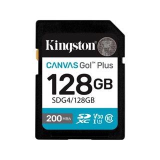 金士頓 Canvas Go! Plus【128G】SDXC 相機 記憶卡 支援4K影片