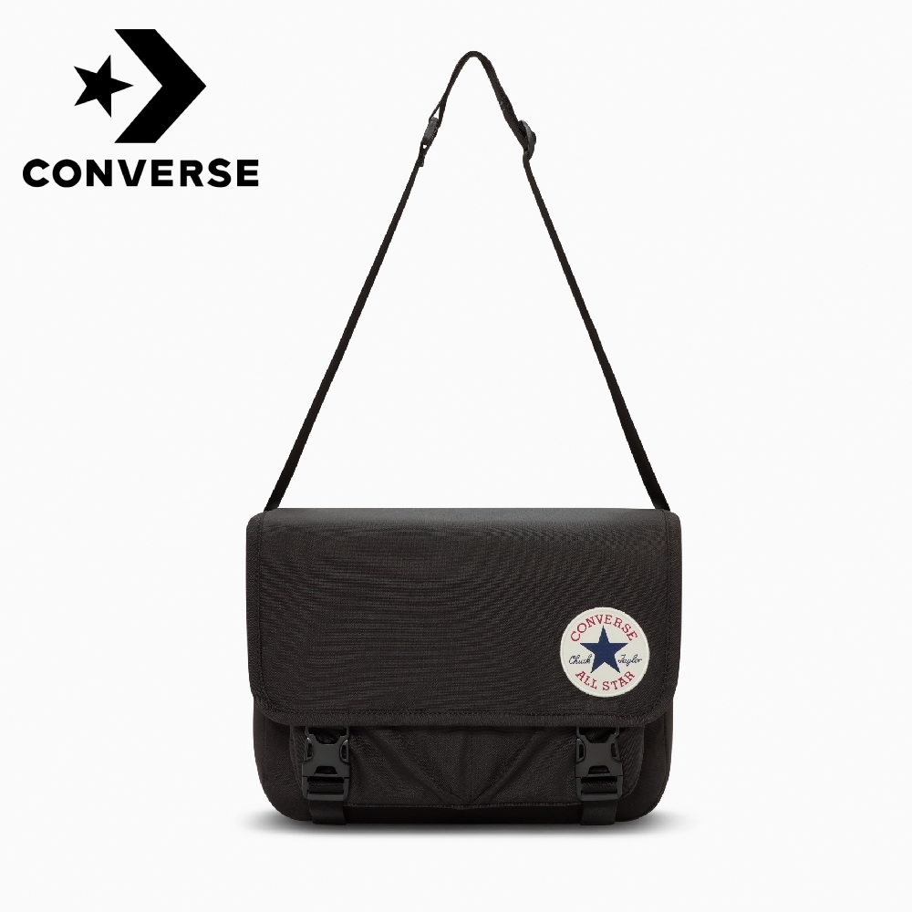 【Converse】中性_側背包_黑_10026011-A01_配件TAYLOR MESSENGER BAG 官方旗艦店