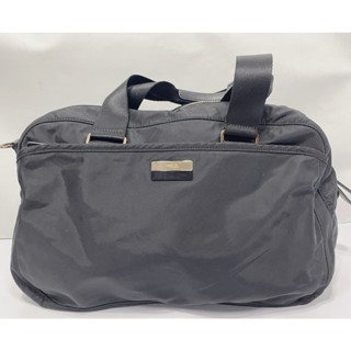Agnes b.VOYAGE MY BAG 經典黑包金拉鍊手提包 肩揹包(背帶可拆) 防潑水 尼龍旅行袋 小B 8成新