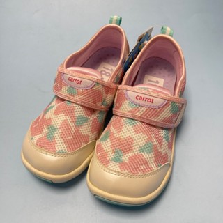 ［出清品］[ 展示品 ]《布布童鞋》Moonstar日本粉白色速乾透氣兒童機能運動鞋