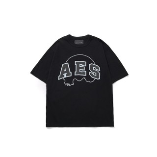 AES 24 A/W Skull Logo Outline Tee