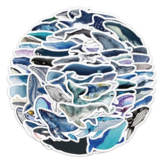 ⭐防水車貼⭐可愛 鯨魚 3 藍鯨 海洋生物 鯨鯊 貼紙 貼行李箱、筆電、滑板、汽機車、安全帽、保溫瓶、便當盒 禮物 獎品