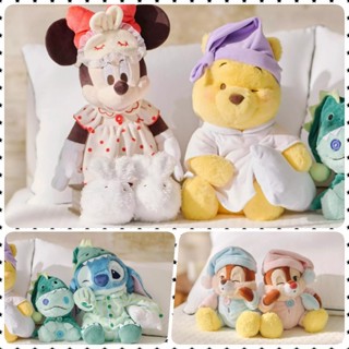 【預購】日本 迪士尼 睡衣風格PAJAMA STYLE 絨毛娃娃與吊飾 小熊維尼/米妮/史迪奇/傑克/奇奇/蒂蒂/醜丫頭