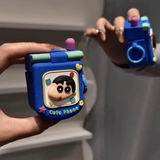 趣味小新翻蓋手機 日系 Airpods4保護套 Airpods pro2保護殼 1/2/3代蘋果無線藍芽耳機殼