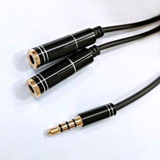 耳機轉接線 3.5mm 一分二 耳機分享線 耳機轉接頭 音源線 麥克風轉接線