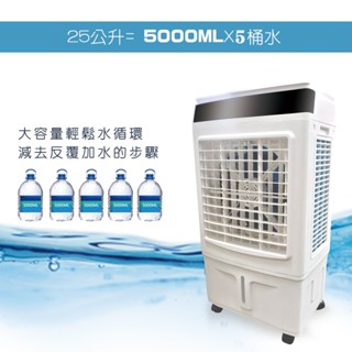 派樂 Kolin歌林25公升水冷扇 贈冰晶罐2支+一指靈節水器2個 省水省電 遠端遙控 大風量大水箱 定時冰冷扇