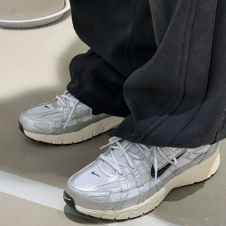 S.G NIKE P-6000 White Metallic Silver CD6404-105 奶油底 白銀黑勾 液態
