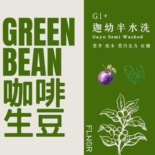 4.5公斤包裝 [綠鑽曼特寧迦幼半水洗G1+] 印尼 咖啡生豆 曼特寧 半水洗 亞齊省
