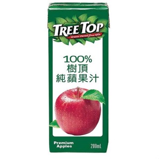 樹頂Tree Top 100%純蘋果汁【箱購】200ml x 24【家樂福】