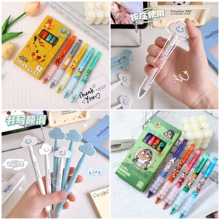 甜妞節慶♥臺灣現貨♥【哭娃中性筆】0.5mm 微笑雲朵 黑色原子筆 按壓中性筆 辦公文具 ins風 微笑筆 寶可夢