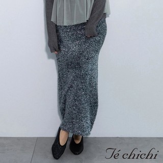 Te chichi 閃亮金蔥設計I-LINE直筒針織窄身裙(0F000235310)