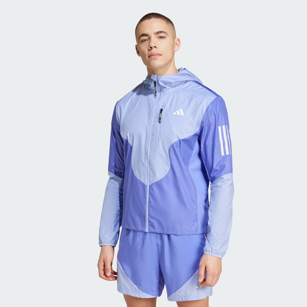 限時特價 南🔥2025 4月 ADIDAS Own the Run 連帽外套 吸濕排汗 運動休閒 男款 藍 IV7672
