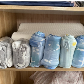 ~*崩潰媽媽雜貨舖*~日本宜得利工廠直出 夏季涼感蓋毯兒童午睡毯空調冰絲冷感毯子 隨機出貨