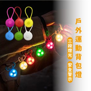 嘉義出貨 {臺灣收納王} 揹包燈扣 LED帳篷燈 露營燈 營繩燈 營釘燈 警示燈 自行車燈 戶外 登山野營 高亮LED