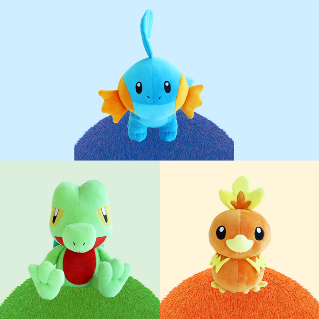 韓國正版授權神奇寶貝 精靈寶可夢Pokemon 火稚雞 水躍魚 木守宮 玩偶 娃娃 25公分高