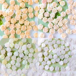 🌹現貨10個1元 夜光乾枯玫瑰花樹脂貼片美甲貼片 diy樹脂飾品配件 diy手工材料配件 手工奶油膠配件