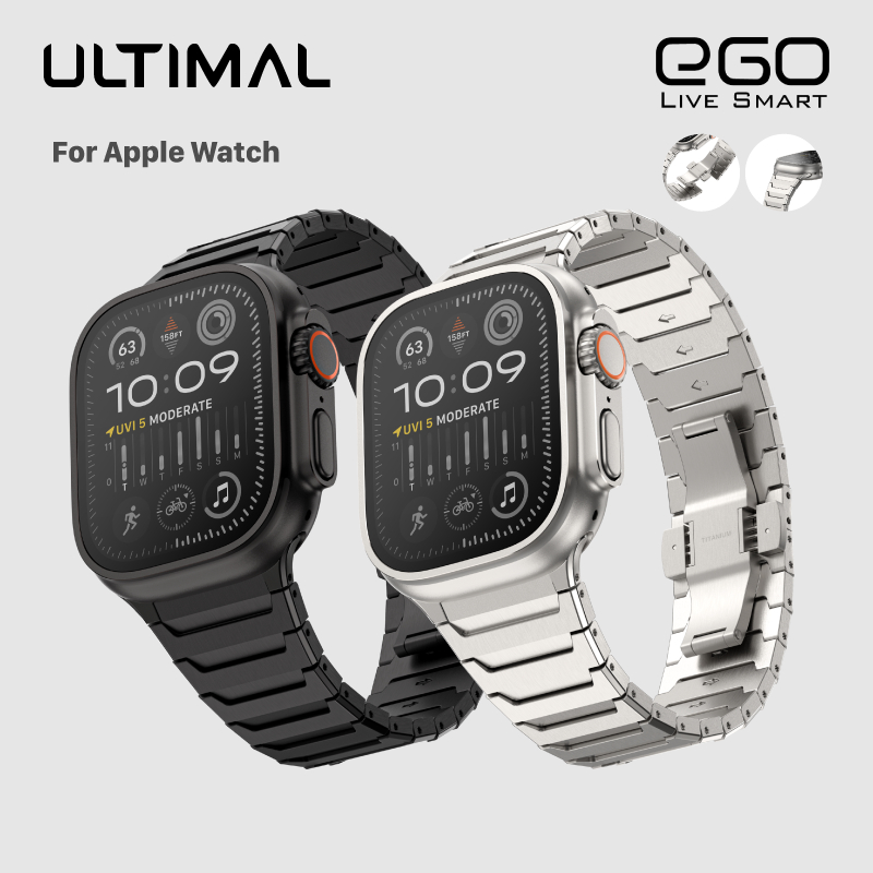 【Ultimal】Smussare 鈦金屬錶帶 Apple Watch 10 9 8 SE Ultra 金屬錶帶 錶帶