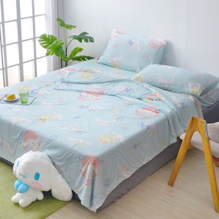 La Belle 超COOL超涼感涼被180x205cm+可水洗舒柔枕1入 (超值組合) 涼感纖維 蠶絲蛋白 三麗鷗聯名