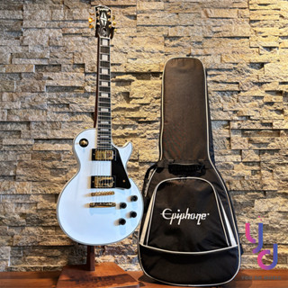 【現貨秒出】分期免運 贈原廠專用袋+千元配件 Epiphone Les Paul Custom 白色 電吉他 孤獨搖滾