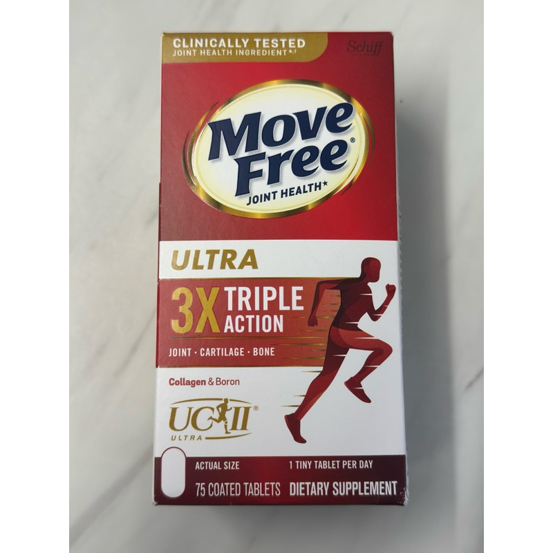 在台現貨 美國好市多 Schiff Move Free 維骨力 益節加強型迷你錠75錠 效期2027/08