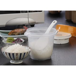 🔥【批發日本】現貨快出-電子發票 日本製 INOMATA 微波爐輕鬆煮飯器 可微波可瀝水可洗米 一次完成🔥