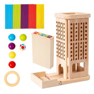 三合一木製抽棒塔遊戲 桌上型兒童益智玩具｜手眼協調×邏輯思維×親子互動