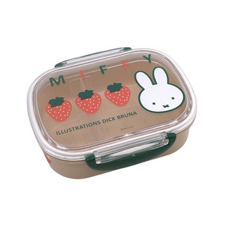 日本 Miffy 米飛兔 草莓隔板餐盒 360ml (JN755)