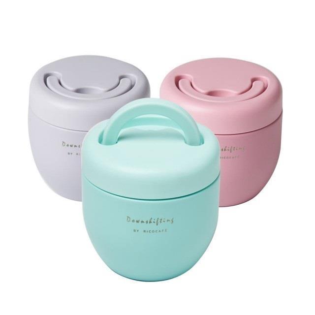 【RICOCAFE】真空提把保溫碗 600ml 304不銹鋼