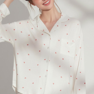 【EnamoR】莫代爾家居二件有領式套裝【M-XL】/卡哇伊 套裝睡衣 居家服 舒適 長袖 女裝 秋冬天女裝 大尺碼女裝