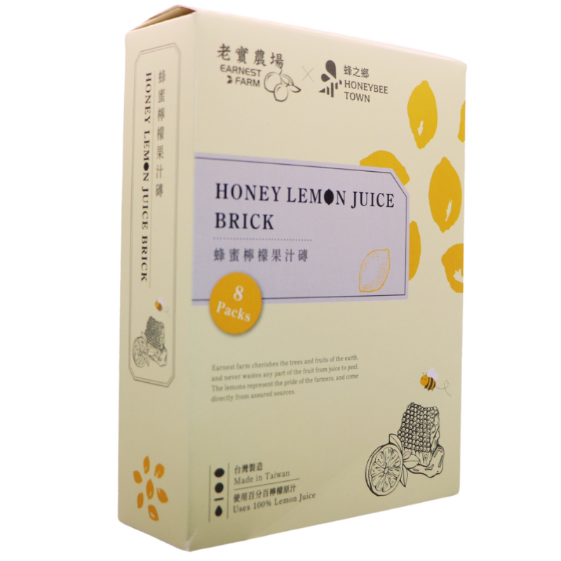 【老實農場】蜂蜜檸檬果汁磚 32g*8入/盒