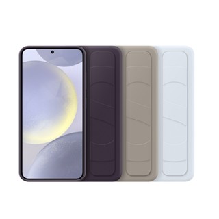 【Samsung 三星】 Galaxy S24 5G 原廠立架式矽膠保護殼 ( 附指環帶 ) EF-GS921