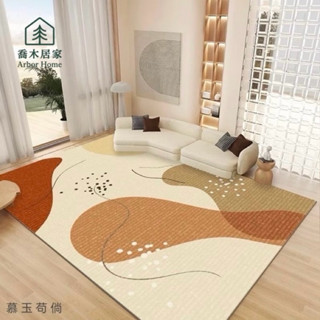 【喬木居家】臺灣現貨+快速出貨 北歐風簡約地毯 水晶絨地毯 抽象幾何風 客廳臥室 地墊防滑 家用地墊床邊毯 沙發 地毯