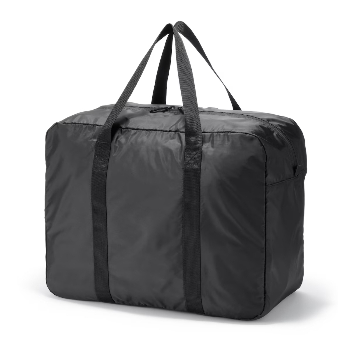 《MUJI 無印良品》可折疊 38L防潑水橫型波士頓包