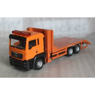 [丸山建機模型店]---MAN 橘紅色板車1/64模型----改裝品
