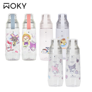 【WOKY x三麗鷗】ECOZEN 透明瓶600ml(Kitty/布丁狗/OPEN將/美樂蒂/酷洛米)
