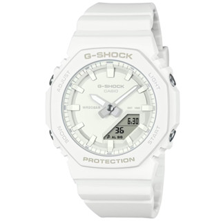 【CASIO 卡西歐】G-SHOCK Tone-on-Tone 百搭白 雙顯錶款 GMA-P2100-7A 40.2mm