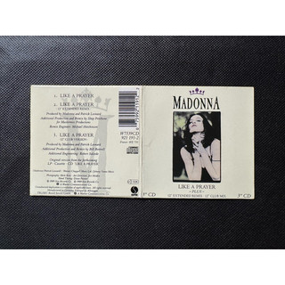 (USED) MADONNA - LIKE A PRAYER 德國製造 限量 3英吋 單曲 二手