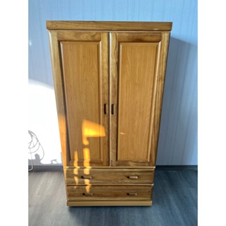 宏品全新二手傢俱館~臺中2手傢俱中古推薦 B542210*半實木單人衣櫃*原木傢俱 木沙發組椅 泡茶桌椅 柚木衣櫃 檜木