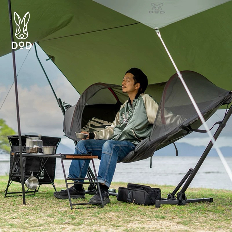 台灣現貨，日本DOD戶外露營，天幕蚊帳吊床，搖床T1-898