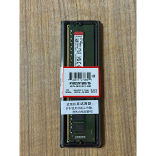 全新未拆Kingston金士頓DDR4 2666 16G KVR26N19D8/16