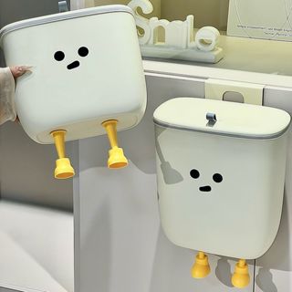 廚房壁掛垃圾桶 廚房垃圾桶 壁掛廚餘桶 掀蓋垃圾桶 懸掛垃圾桶 廚餘收納桶 廚房 垃圾桶