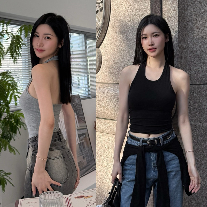 【CHING'S自訂】現貨 繞脖露背bra top美胸小背心 6色 分尺寸 含厚墊 MIT 女裝 背心 小可愛 掛脖