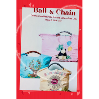 正品Ball & Chain 甜甜圈 史努比 明星款等各款刺繡購物袋 手提袋（L&M尺寸)