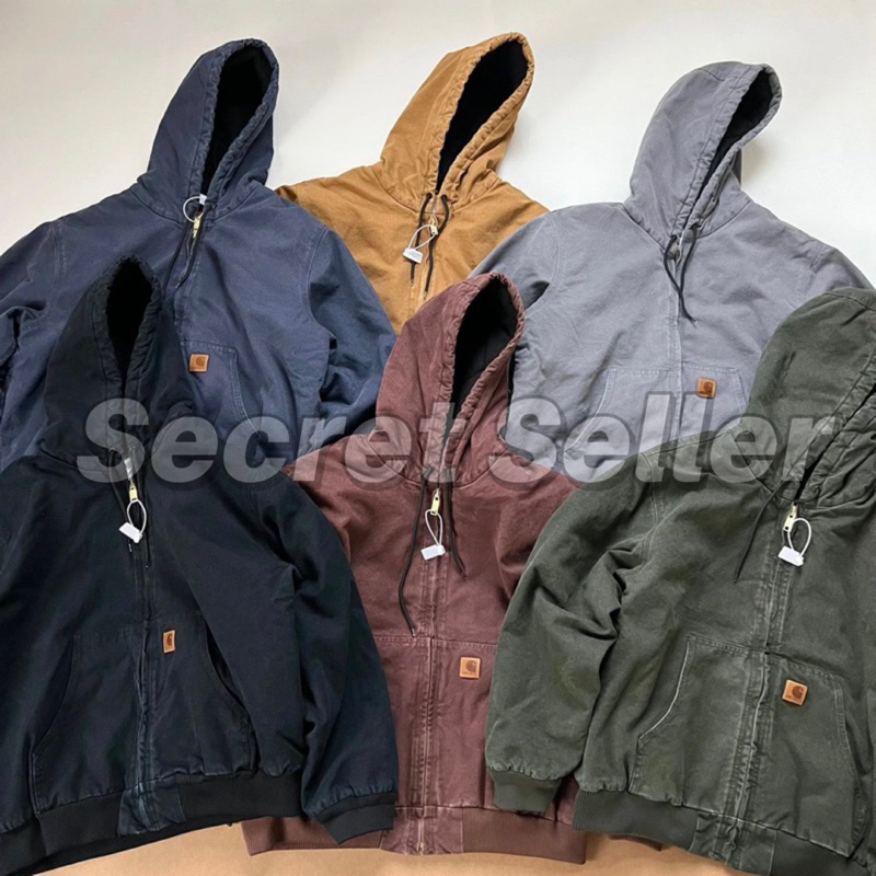 【Secret_seller】加厚版本 Carhartt WIP J130重磅水洗做舊 連帽棉服外套 夾克 工裝Stu