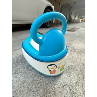 【PUKU 藍色企鵝 五合一便器/馬桶 兒童馬桶練習/可放在馬桶蓋上