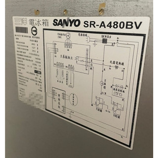 電冰箱 門條 膠條 門磁條 門環 橡膠圈_適用三洋SR-A480B、SR-A480BV、SR-A480BV3